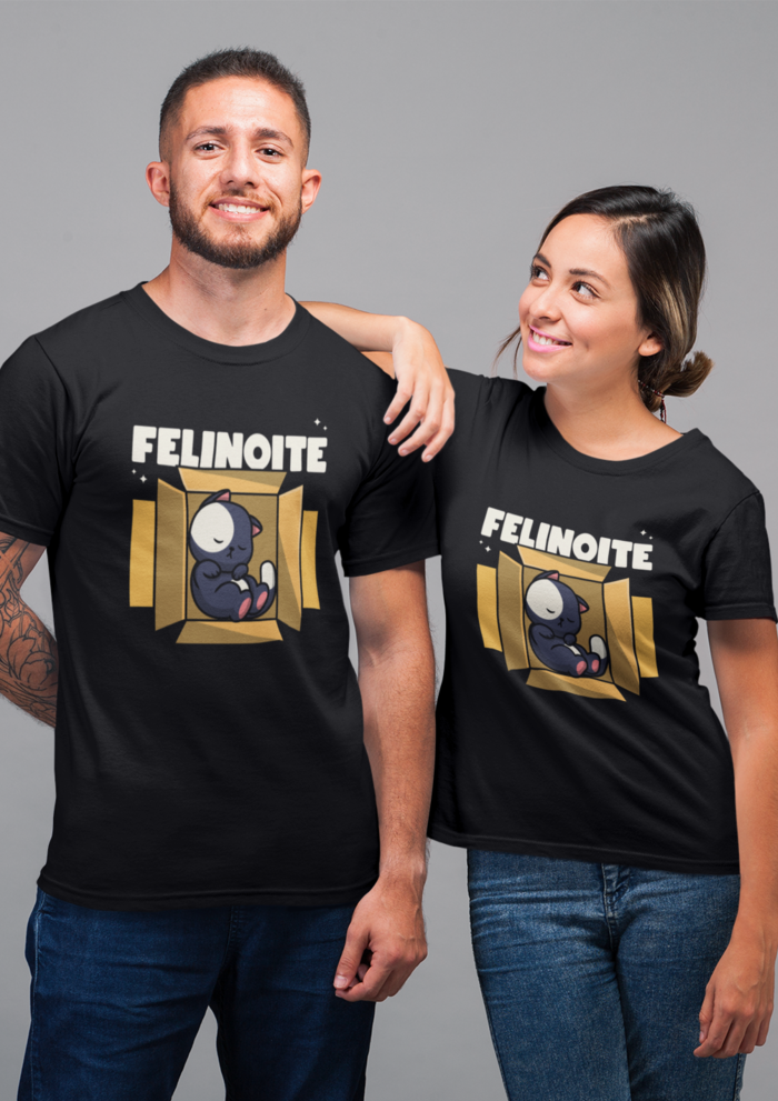 Felinoite graphic printed round neck tshirt