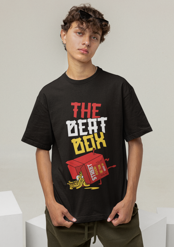 The beat box graphic printed Oversized tshirt
