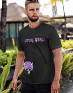 Men's black total rebel graphic printed tshirt