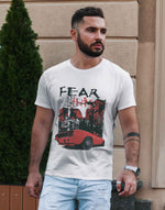 Men's white fear this graphic printed tshirt