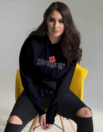 Unisex black be yourself graphic printed hoodie