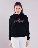 Unisex black be yourself graphic printed hoodie