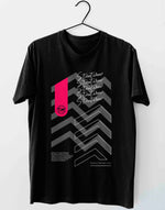 Unisex black streetwear graphic printed oversized tshirt