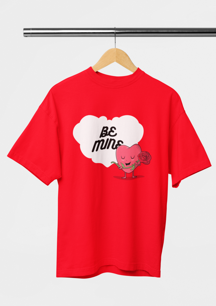 Valentine's day Be mine graphic printed Oversized tshirt