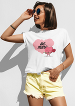 Valentine's day Be mine graphic printed Round neck tshirt