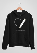Valentines day Lets draw some future graphic printed Hoodie