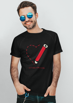 Valentines day Lets draw some future graphic printed Round Neck tshirt