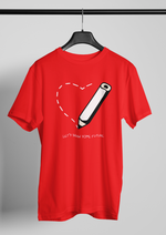 Valentines day Lets draw some future graphic printed Round Neck tshirt
