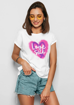 Valentines day Love sick graphic printed Round Neck tshirt