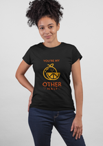 Valentine's day You're my other half graphic printed Round neck tshirt