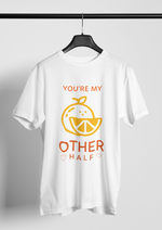 Valentine's day You're my other half graphic printed Round neck tshirt