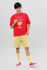 Valentines day Would you be me valentine graphic printed Oversized tshirt