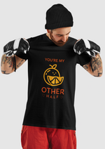 Valentine's day You're my other half graphic printed Round neck tshirt