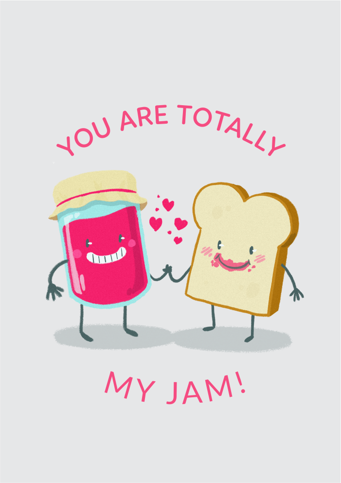 Valentine's day You are totally my jam graphic printed Round neck tshirt