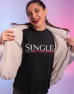 Women's Black Single but unavailable graphic printed Oversized tshirt