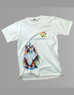 Women's white cat lover graphic printed tshirt