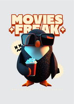 Movie freak graphic printed round neck tshirt