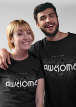 Awesome graphic printed round neck tshirt