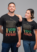 I used to be popular graphic printed round neck tshirt