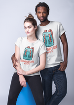 Adventure awaits graphic printed round neck tshirt
