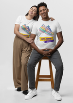 Hey come lets go graphic printed round neck tshirt