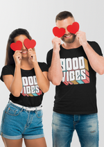 Good vibes graphic printed round neck tshirt