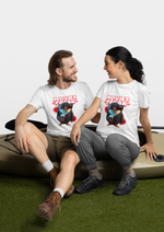 Movie freak graphic printed round neck tshirt