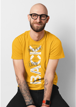 Never look back graphic printed round neck tshirt