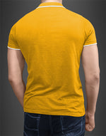 Men's Black polo Neck T-shirt