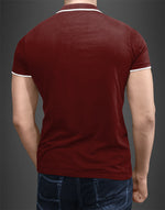 Men's Black polo Neck T-shirt