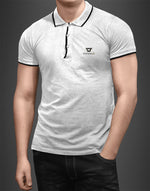 Men's Black polo Neck T-shirt