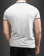 Men's Black polo Neck T-shirt