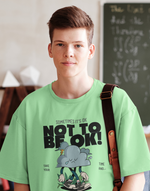 Unisex Sage green Not to be ok graphic printed Oversized tshirt