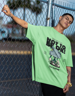 Unisex Sage green Not to be ok graphic printed Oversized tshirt