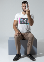 Be yourself graphic printed round neck tshirt