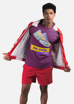 Hey come lets go graphic printed round neck tshirt