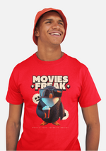 Movie freak graphic printed round neck tshirt