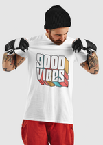 Good vibes graphic printed round neck tshirt