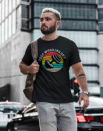 Men's black keep working out graphic printed tshirt