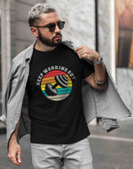 Men's black keep working out graphic printed tshirt