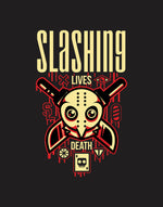 Men's black slashing graphic printed tshirt