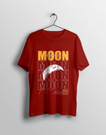 Men's maroon chandrayaan graphic printed tshirt