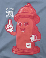 Men's sky blue feel stuck graphic printed tshirt