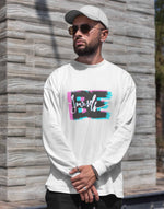 Men's black be yourself graphic printed sweatshirt