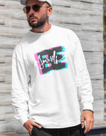 Men's black be yourself graphic printed sweatshirt