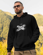 Unisex black no comment graphic printed hoodie