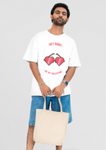 Valentines day Hey babe be my valentine graphic printed Oversized tshirt