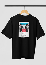 Valentines day I like you beary much graphic printed Oversized tshirt