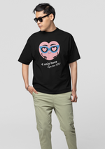 Valentines day I only have eyes for you graphic printed Oversized tshirt