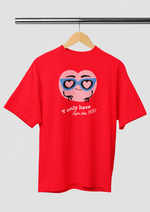 Valentines day I only have eyes for you graphic printed Oversized tshirt